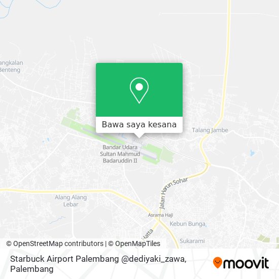 Peta Starbuck Airport Palembang @dediyaki_zawa