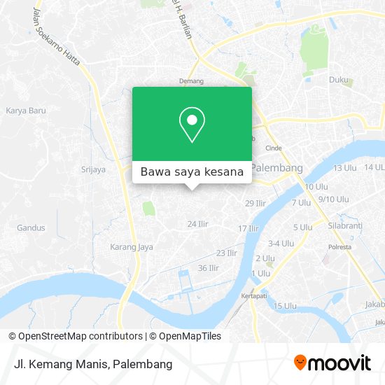 Peta Jl. Kemang Manis