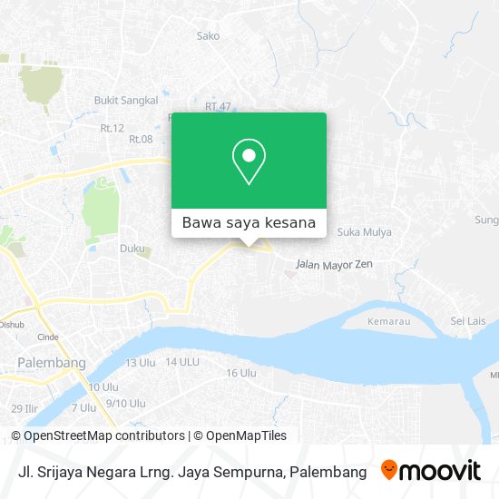 Peta Jl. Srijaya Negara Lrng. Jaya Sempurna