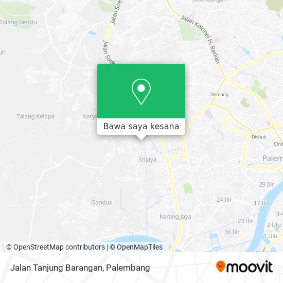Peta Jalan Tanjung Barangan
