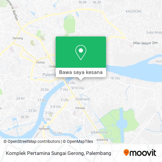 Peta Komplek Pertamina Sungai Gerong