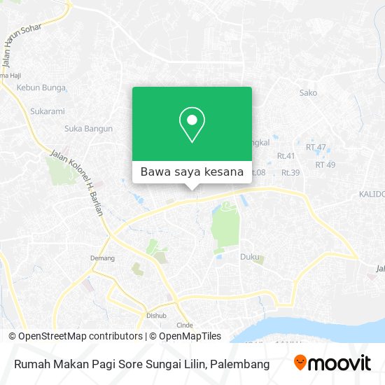 Peta Rumah Makan Pagi Sore Sungai Lilin