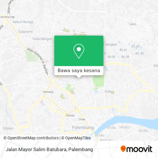 Peta Jalan Mayor Salim Batubara