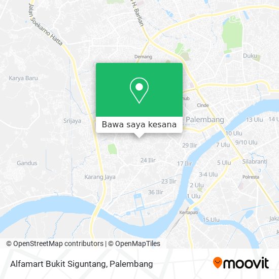 Peta Alfamart Bukit Siguntang