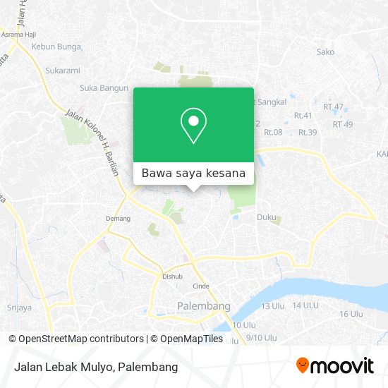 Peta Jalan Lebak Mulyo