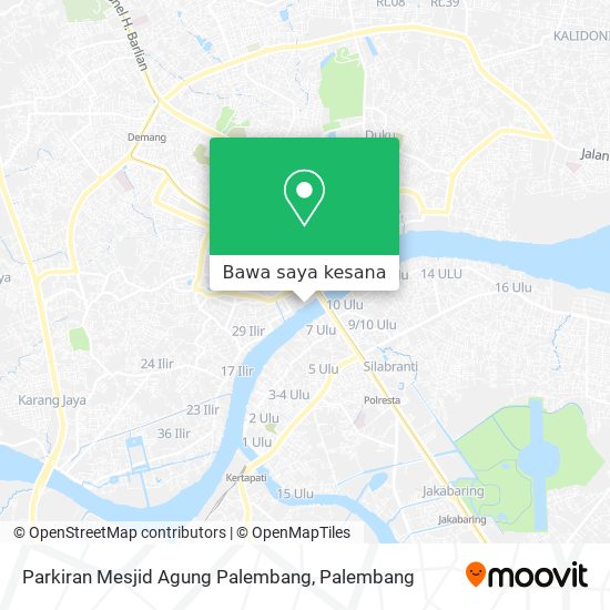 Peta Parkiran Mesjid Agung Palembang