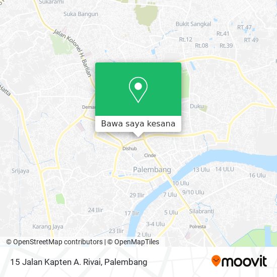 Peta 15 Jalan Kapten A. Rivai