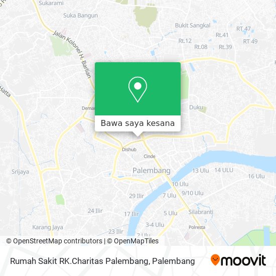 Peta Rumah Sakit RK.Charitas Palembang