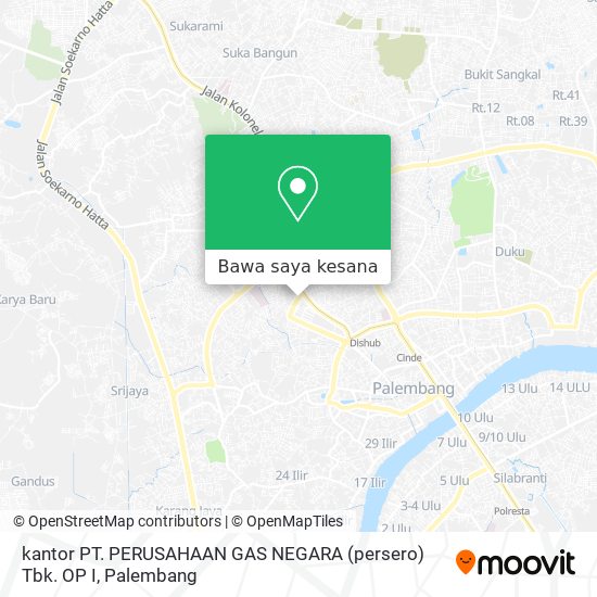 Peta kantor PT. PERUSAHAAN GAS NEGARA (persero) Tbk. OP I