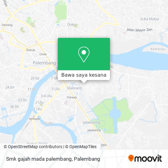 Peta Smk gajah mada palembang
