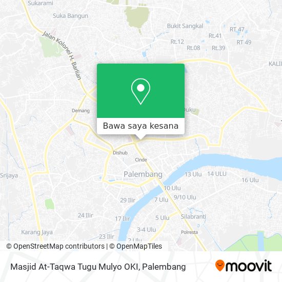 Peta Masjid At-Taqwa Tugu Mulyo OKI