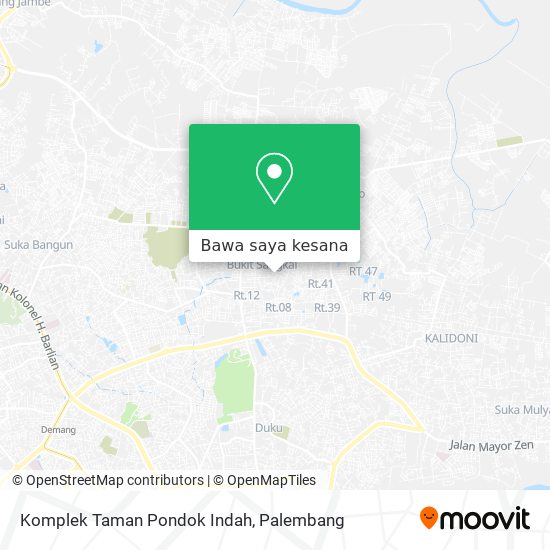 Peta Komplek Taman Pondok Indah