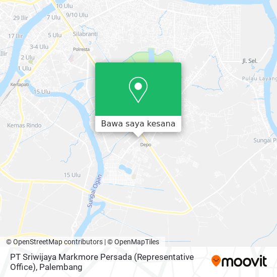 Peta PT Sriwijaya Markmore Persada (Representative Office)