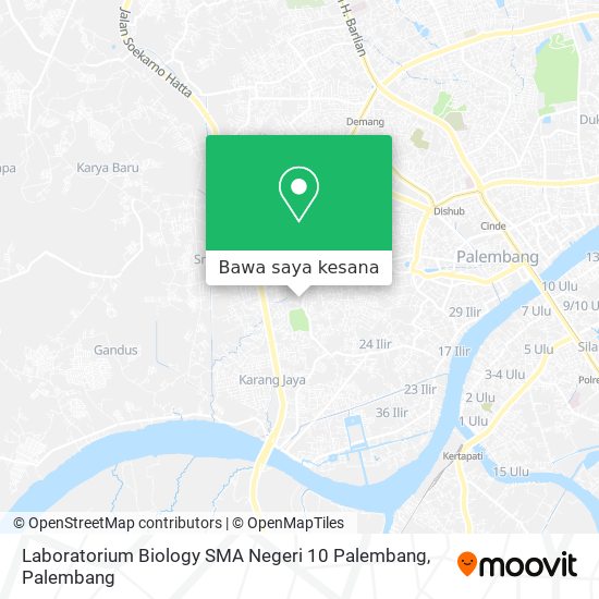 Peta Laboratorium Biology SMA Negeri 10 Palembang