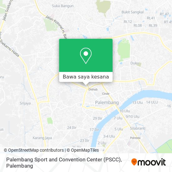 Peta Palembang Sport and Convention Center (PSCC)