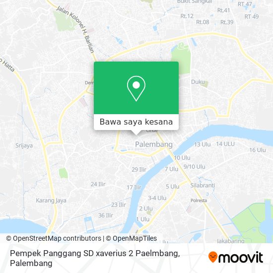 Peta Pempek Panggang SD xaverius 2 Paelmbang