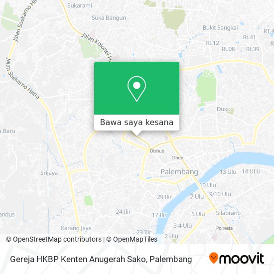 Peta Gereja HKBP Kenten Anugerah Sako