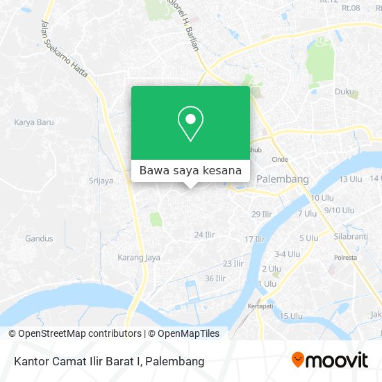 Peta Kantor Camat Ilir Barat I