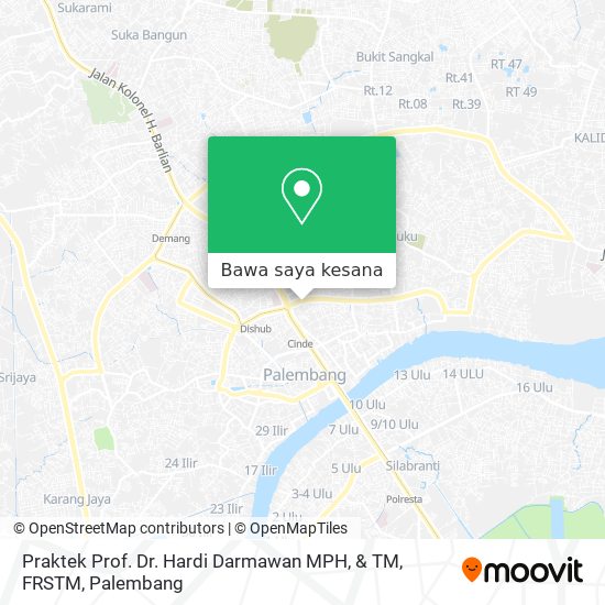 Peta Praktek Prof. Dr. Hardi Darmawan MPH, & TM, FRSTM