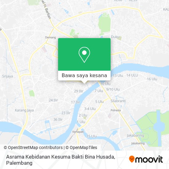 Peta Asrama Kebidanan Kesuma Bakti Bina Husada