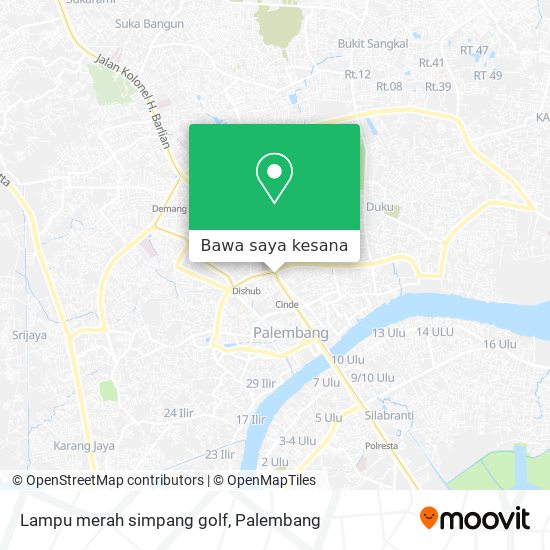 Peta Lampu merah simpang golf