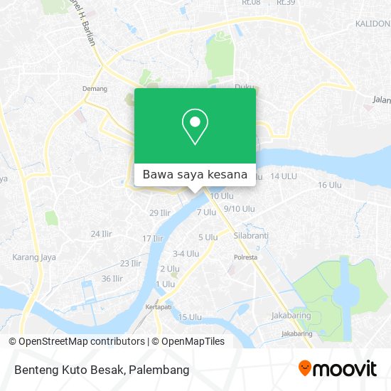 Peta Benteng Kuto Besak