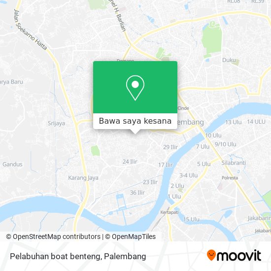 Peta Pelabuhan boat benteng
