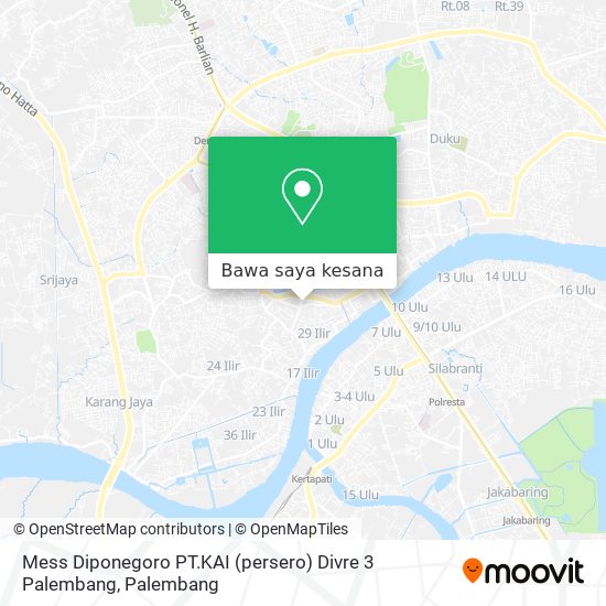 Peta Mess Diponegoro PT.KAI (persero) Divre 3 Palembang