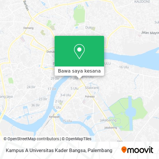 Peta Kampus A Universitas Kader Bangsa