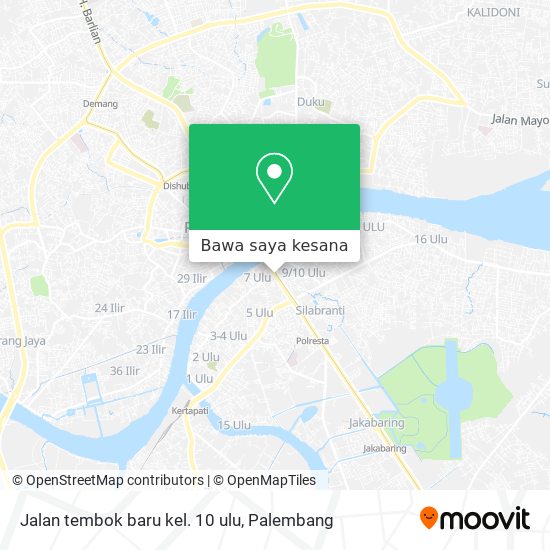 Peta Jalan tembok baru kel. 10 ulu