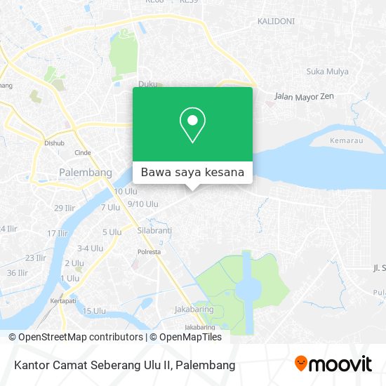 Peta Kantor Camat Seberang Ulu II