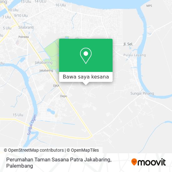 Peta Perumahan Taman Sasana Patra Jakabaring