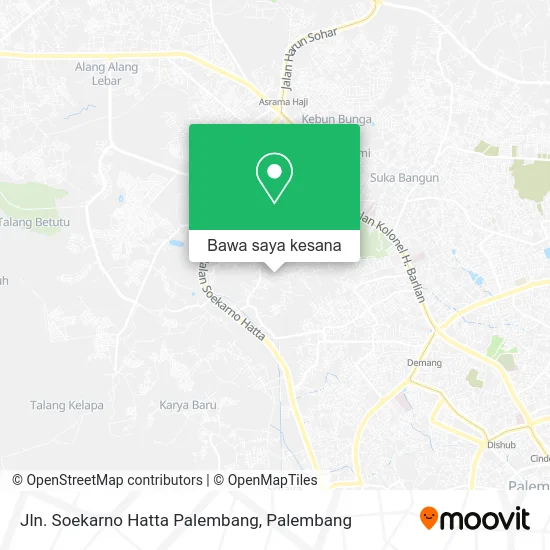 Peta Jln. Soekarno Hatta Palembang