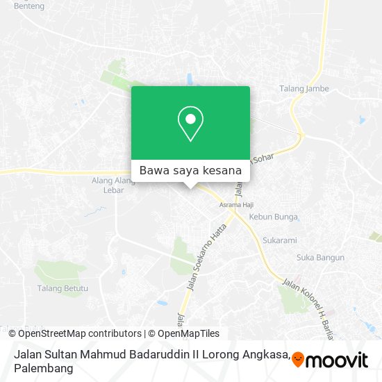 Peta Jalan Sultan Mahmud Badaruddin II Lorong Angkasa