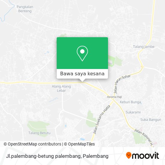 Peta Jl.palembang-betung palembang