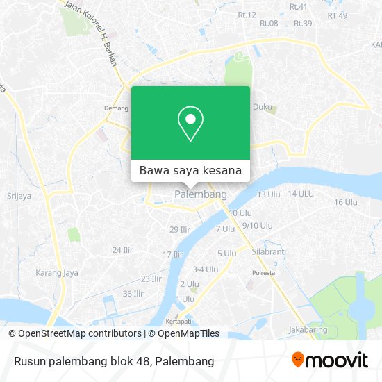 Peta Rusun palembang blok 48