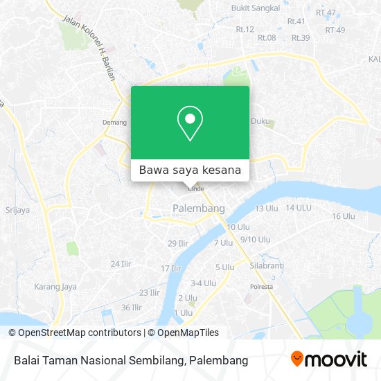 Peta Balai Taman Nasional Sembilang