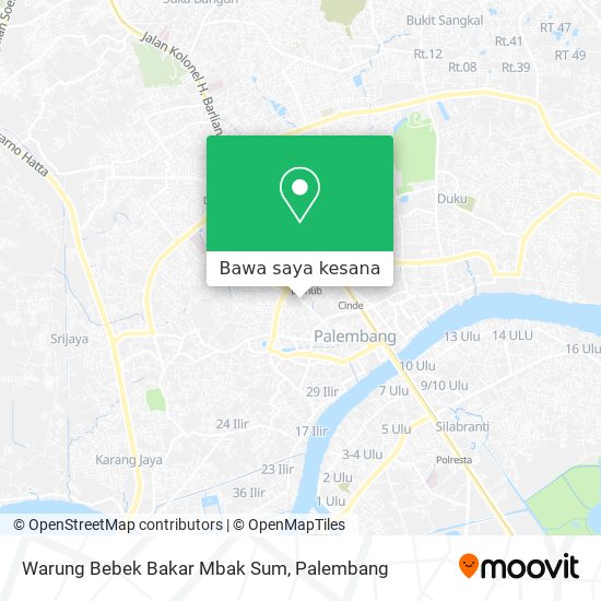 Peta Warung Bebek Bakar Mbak Sum