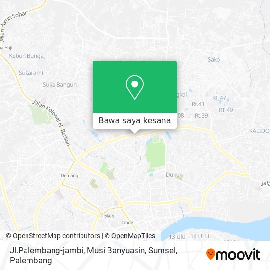 Peta Jl.Palembang-jambi, Musi Banyuasin, Sumsel