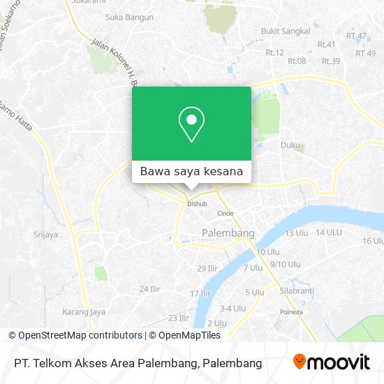 Peta PT. Telkom Akses Area Palembang