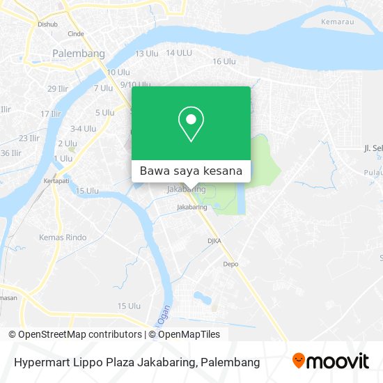 Peta Hypermart Lippo Plaza Jakabaring