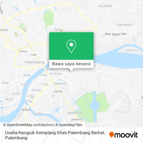 Peta Usaha Kerupuk Kemplang Khas Palembang Berkat
