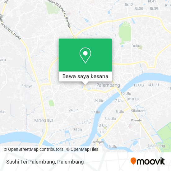 Peta Sushi Tei Palembang