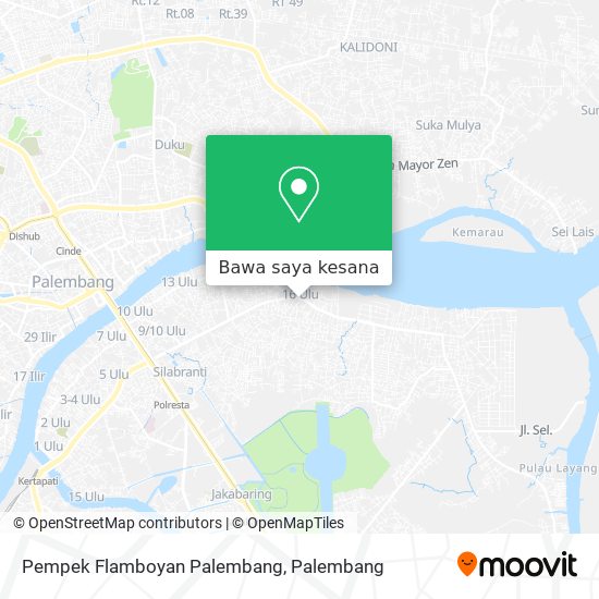 Peta Pempek Flamboyan Palembang