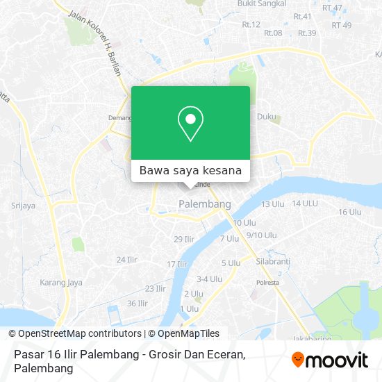 Peta Pasar 16 Ilir Palembang - Grosir Dan Eceran