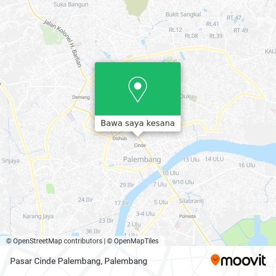 Peta Pasar Cinde Palembang