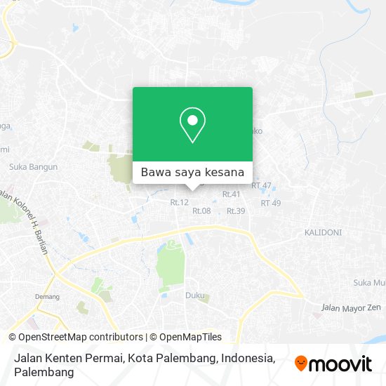 Peta Jalan Kenten Permai, Kota Palembang, Indonesia