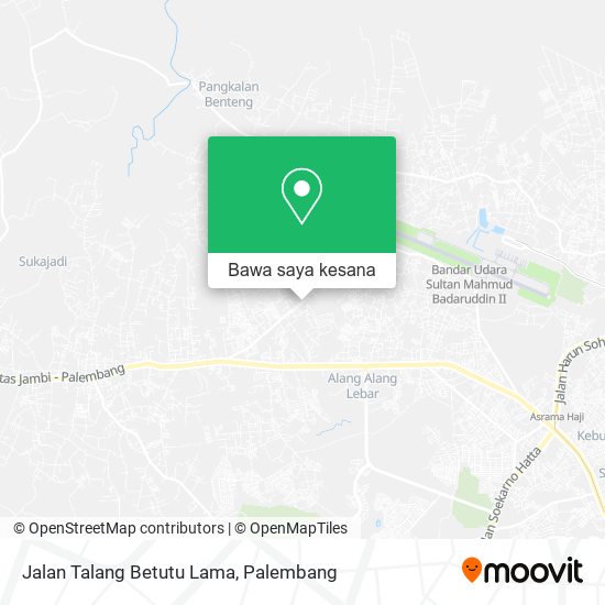 Peta Jalan Talang Betutu Lama