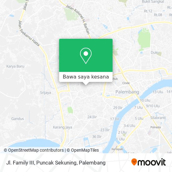 Peta Jl. Family III, Puncak Sekuning