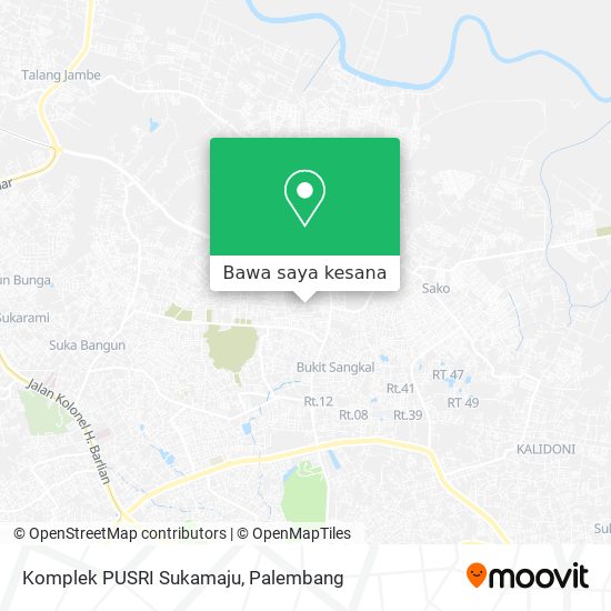 Peta Komplek PUSRI Sukamaju